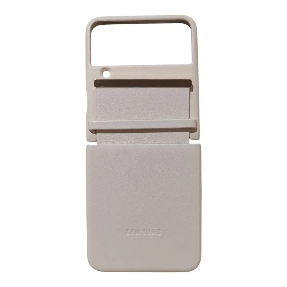 Y1. Samsung Flap Leather Cover for Samsung Galaxy Z Flip4 - Peach